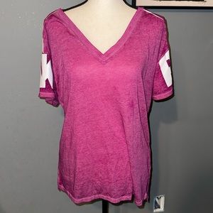 PINK oversized V-neck